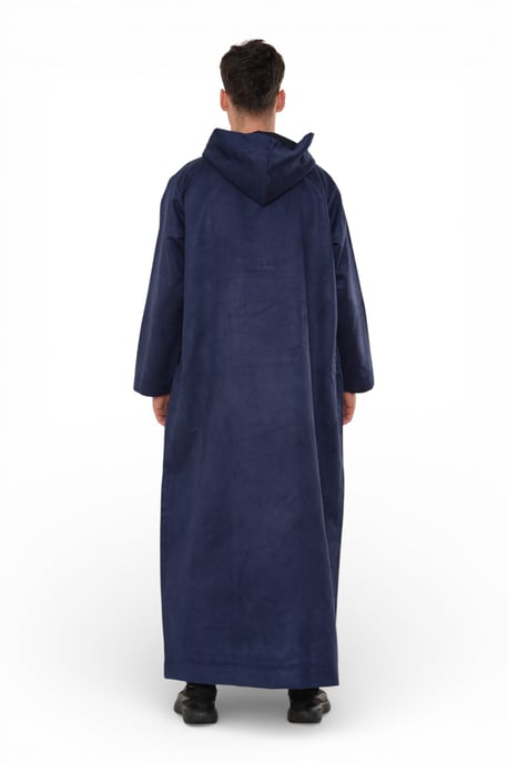 Herren Kapuzen Eid Marineblau Marokkanische Jubba Robe Ramadan Eid Thobe – HM12 - Image 5