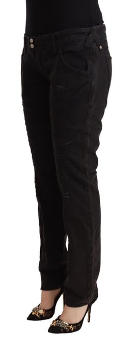 Schlanke Passform Zerrissene Jeans - Image 2