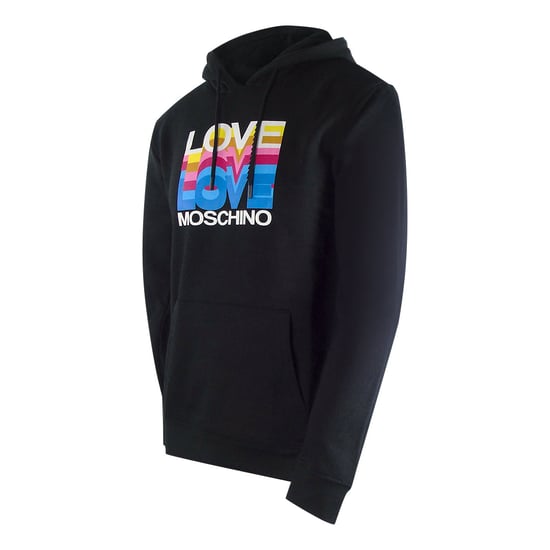 Moschino Multi Logo Schwarzer Hoodie - Image 3