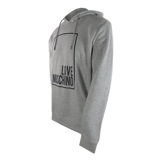 Moschino Box Logo Grauer Hoodie - Image 3