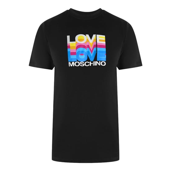 Moschino Multi Logo Schwarzes T-shirt - Image 1