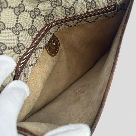 Gucci Vintage Stoff-Clutch - Image 4