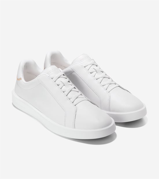 Cole Haan Grand Crosscourt Nubuk Herren Weiße Sneakers - Image 1