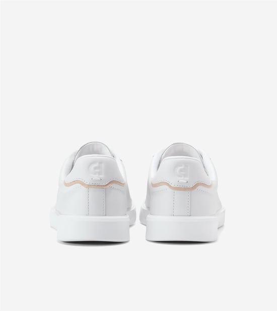 Cole Haan Grand Crosscourt Nubuk Herren Weiße Sneakers - Image 4