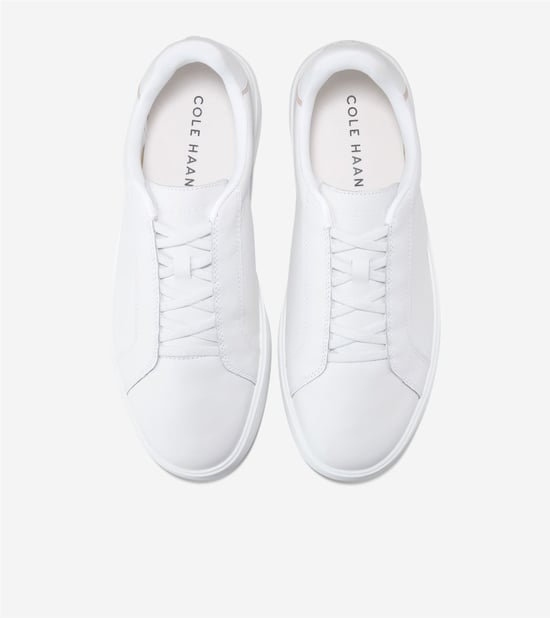 Cole Haan Grand Crosscourt Nubuk Herren Weiße Sneakers - Image 5
