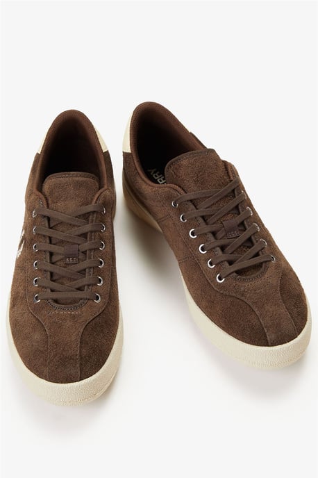 Fred Perry Tennisschuh Wildleder Herren Tobacco/Eiscreme Sneaker - Image 3