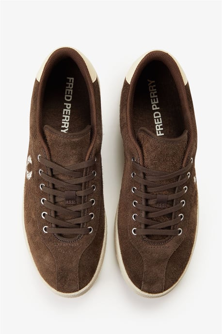 Fred Perry Tennisschuh Wildleder Herren Tobacco/Eiscreme Sneaker - Image 6