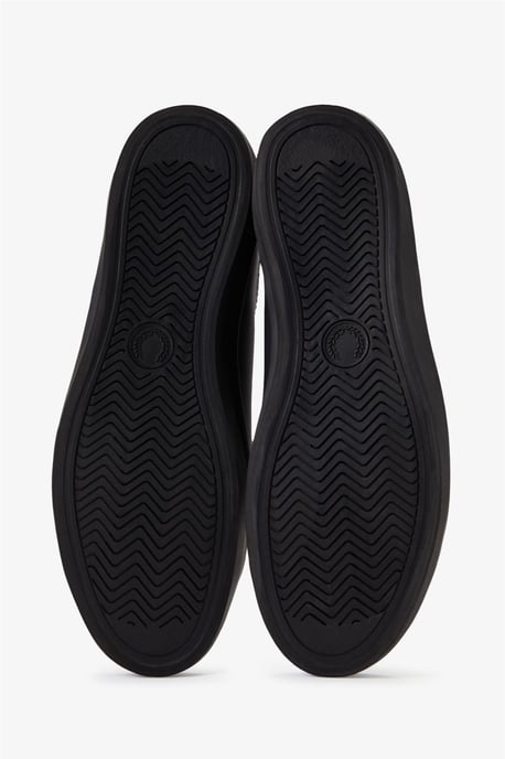 Fred Perry Baseline Leder Herren Schwarz Trainers - Image 4