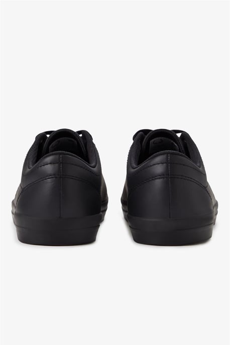 Fred Perry Baseline Leder Herren Schwarz Trainers - Image 5