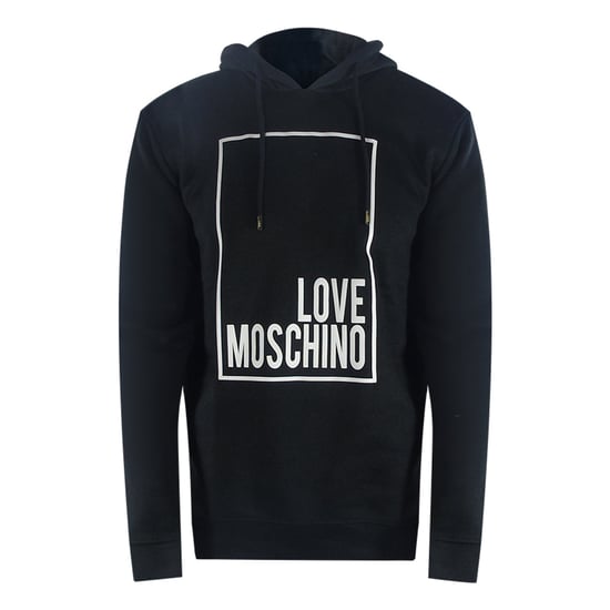 Moschino Box Logo Hoodie In Schwarz - Image 1