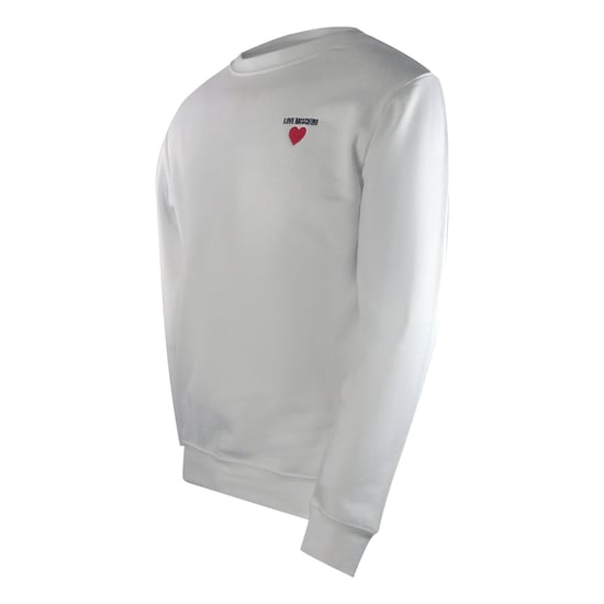 Love Moschino Herz-logo Weißes Sweatshirt - Image 3