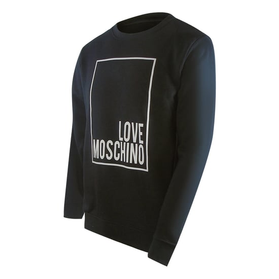 Love Moschino Box Logo Schwarzes Sweatshirt - Image 3