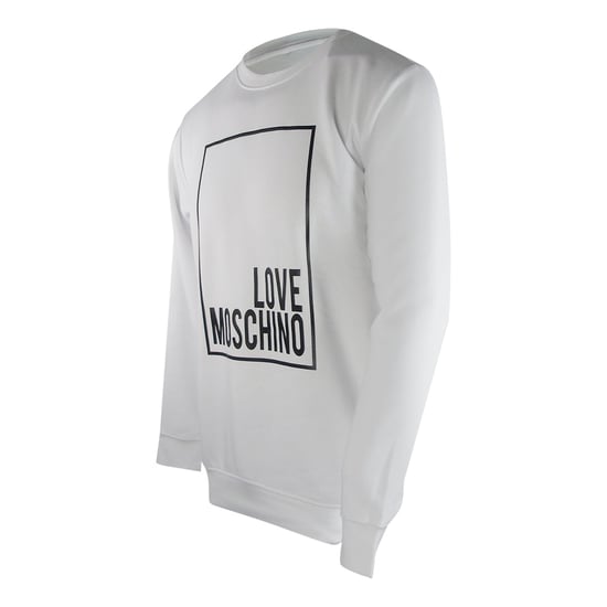Love Moschino Box Logo Weißes Sweatshirt - Image 3