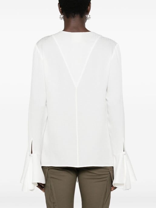 Seidenbluse mit Rüschendetails - Image 3