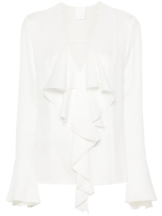 Seidenbluse mit Rüschendetails - Image 5