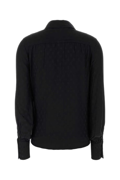 Schwarzes Stretchseiden-Teysa-Shirt - Image 2