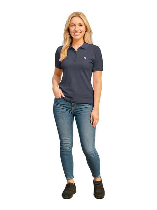 U.S. POLO ASSN. Damen Poloshirt kurzarm aus Baumwoll-Elasthan - Image 4