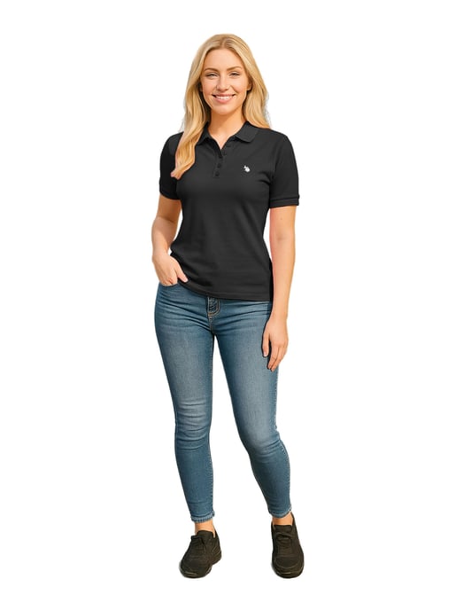 U.S. POLO ASSN. Damen Poloshirt kurzarm aus Baumwoll-Elasthan - Image 4