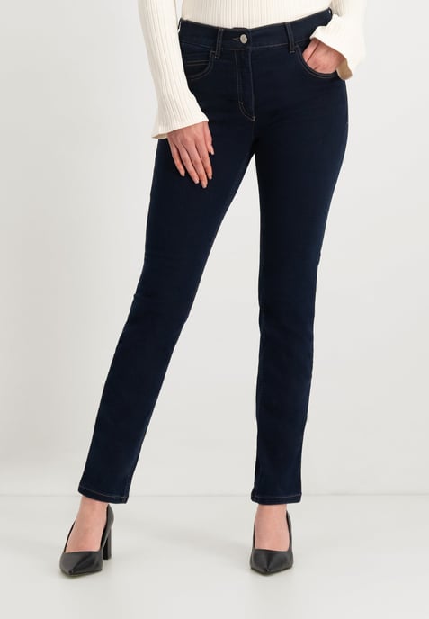 Twigie Shape-On Straight Jeans | Blau Schwarz - Image 1