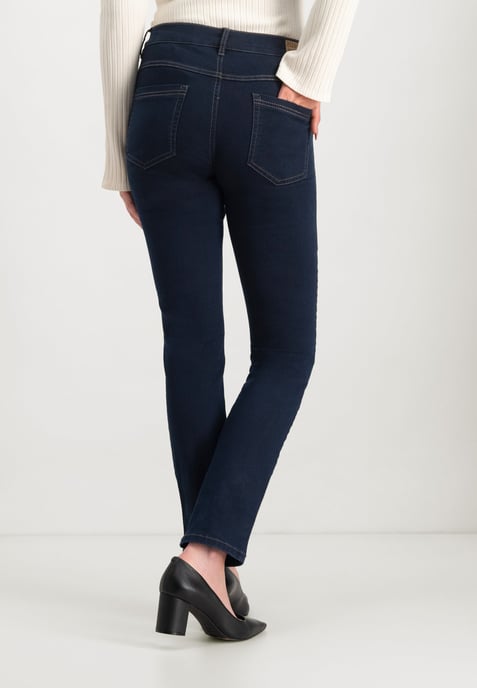 Twigie Shape-On Straight Jeans | Blau Schwarz - Image 3