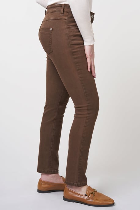 Twigie gefärbte Shape-On Straight Jeans | Nougat - Image 2