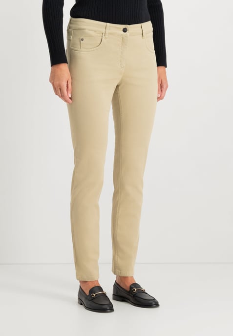 Twigie Farbenfrohe Shape-On Gerade Jeans | Kitt - Image 1