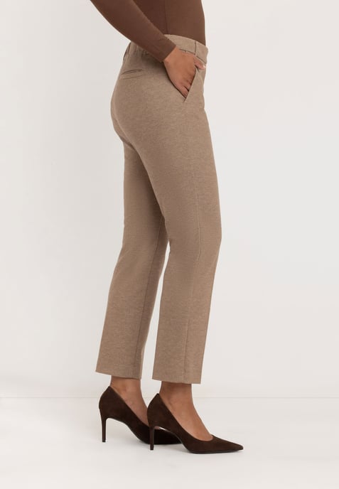 Janet Slim Tailored Hose | Kamel Diagonal - Image 2