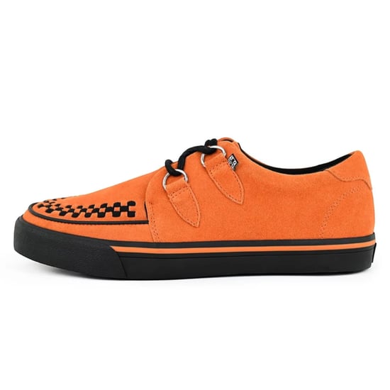 TUK Pointed Creeper Sneaker Orange Cow Suede Plateau Shoes - A9182 - Image 3