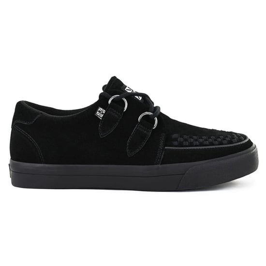 TUK Pointed Creeper Sneaker Schwarze Wildleder Plateau-Schuhe - A9178 - Image 1