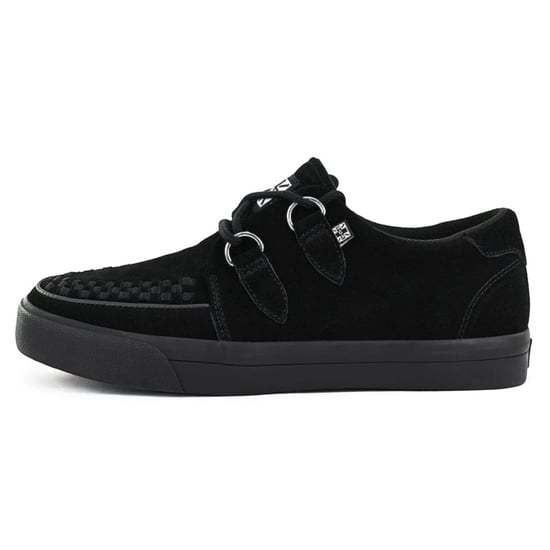 TUK Pointed Creeper Sneaker Schwarze Wildleder Plateau-Schuhe - A9178 - Image 3