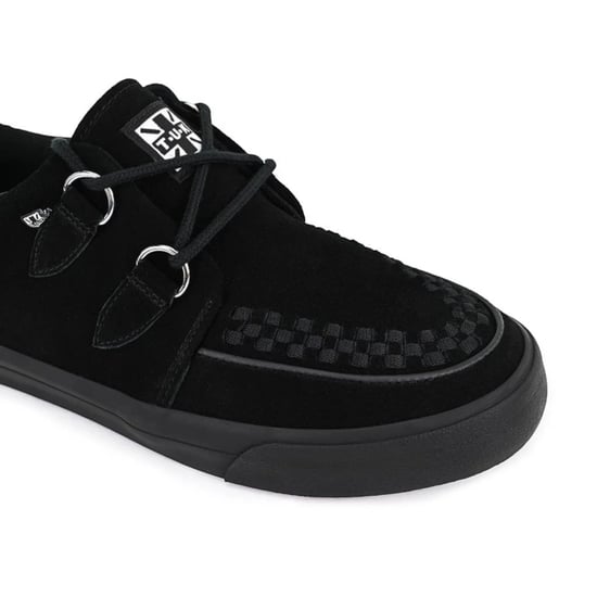 TUK Pointed Creeper Sneaker Schwarze Wildleder Plateau-Schuhe - A9178 - Image 4