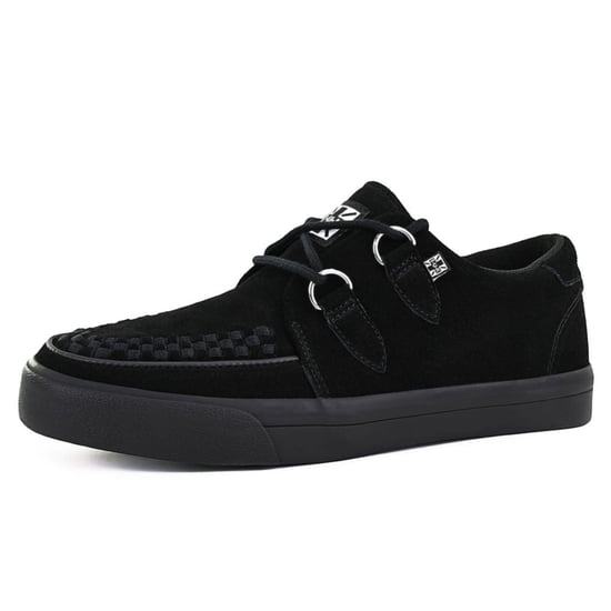 TUK Pointed Creeper Sneaker Schwarze Wildleder Plateau-Schuhe - A9178 - Image 5