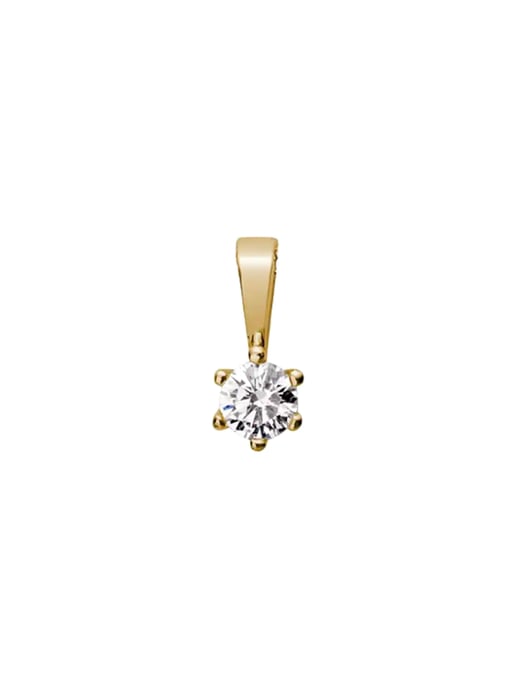 Lyomi Anhänger 585/- Gelbgold 1 synth. Diam. 0,10 ct. - Image 1