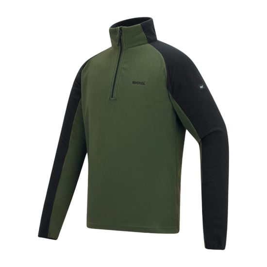 Regatta - "Elson II" Fleece Leicht für Herren (Dunkel-Khaki/Schwarz) - Image 3