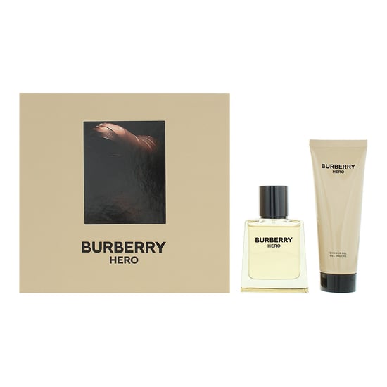 Burberry Hero für Männer Eau de Toilette 50ml + Duschgel 75ml Geschenkset für ihn - Image 1