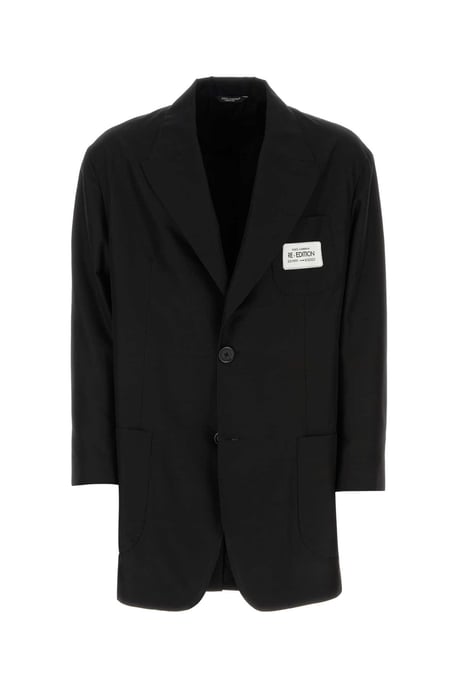 Schwarzer Shantung Oversize-Blazer - Image 1