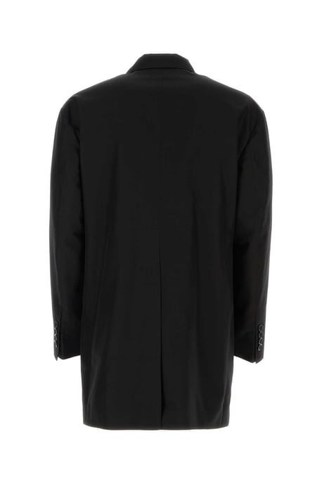 Schwarzer Shantung Oversize-Blazer - Image 2