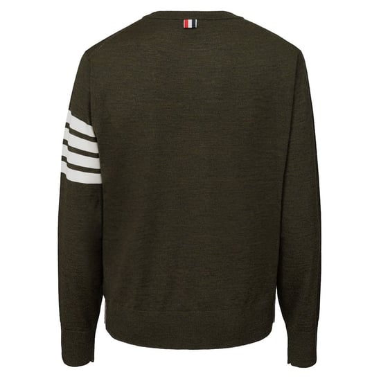 Rundhalsausschnitt Pullover mit Four Bar Streifen - Image 2