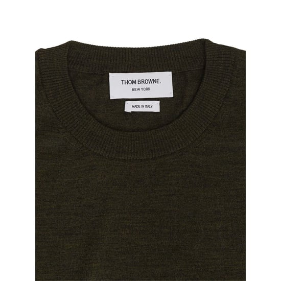 Rundhalsausschnitt Pullover mit Four Bar Streifen - Image 3