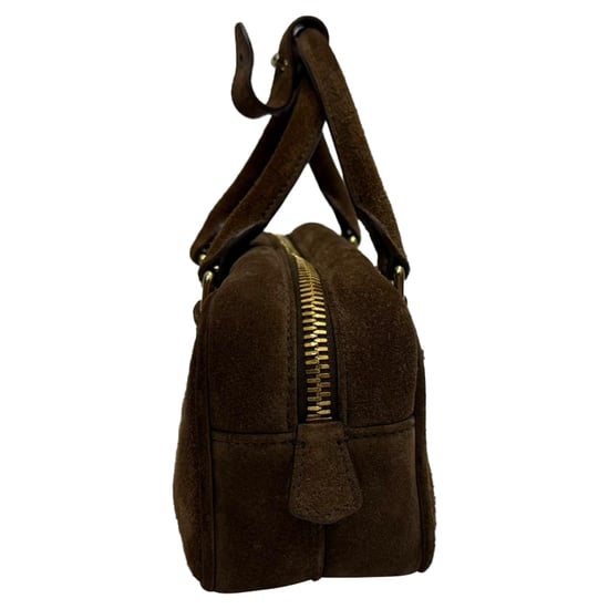 Miu Miu Arcadie gepolsterte Henkeltasche aus braunem Wildleder - Image 2