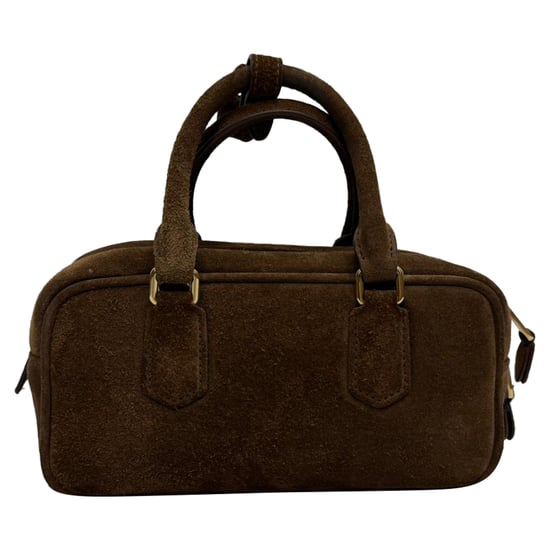 Miu Miu Arcadie gepolsterte Henkeltasche aus braunem Wildleder - Image 3