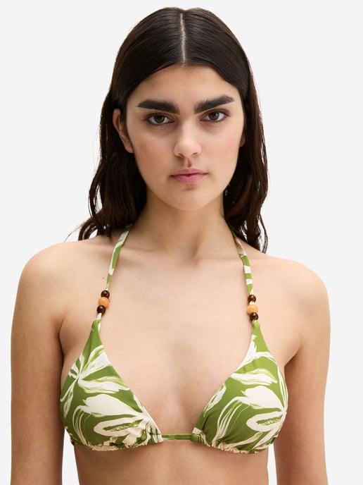 Marc O'Polo Damen Triangel-Bikini-Top Abstract FlowerTriangle Top, Dreiecks‑Bikini‑Top, Triangel Bikini - Image 2