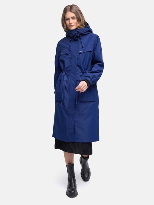 Navahoo Damen Parka Übergangsjacke Kirschwind mit Kapuze - Image 6