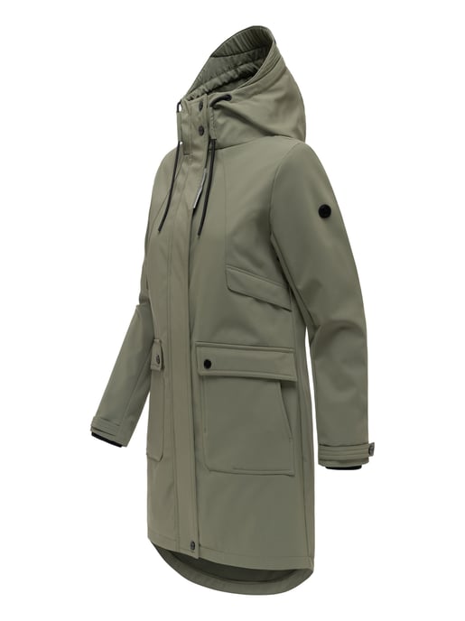 Navahoo Damen Softshell Übergangsjacke Morgennebel mit Kapuze - Image 2