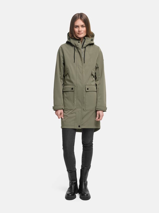 Navahoo Damen Softshell Übergangsjacke Morgennebel mit Kapuze - Image 5