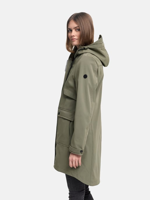 Navahoo Damen Softshell Übergangsjacke Morgennebel mit Kapuze - Image 6