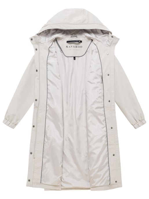 Navahoo Damen Parka Übergangsjacke Kirschwind mit Kapuze - Image 5