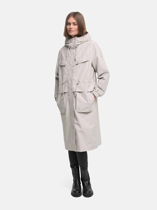 Navahoo Damen Parka Übergangsjacke Kirschwind mit Kapuze - Image 6