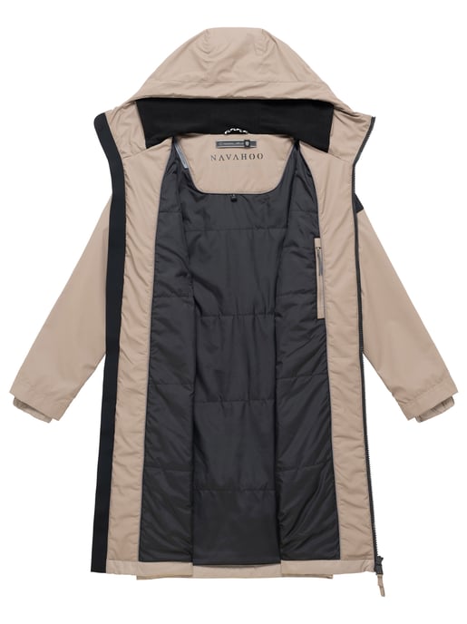 Navahoo Damen Parka Übergangsjacke Edelumhang mit Kapuze - Image 5