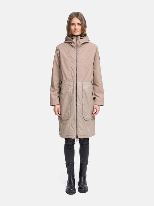 Navahoo Damen Parka Übergangsjacke Edelumhang mit Kapuze - Image 6